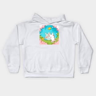 Bunny had a wild night Kids Hoodie